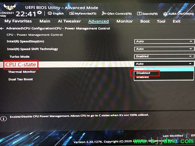 如何禁用C-State功能？关闭intel CPU的C-State省电模式方法