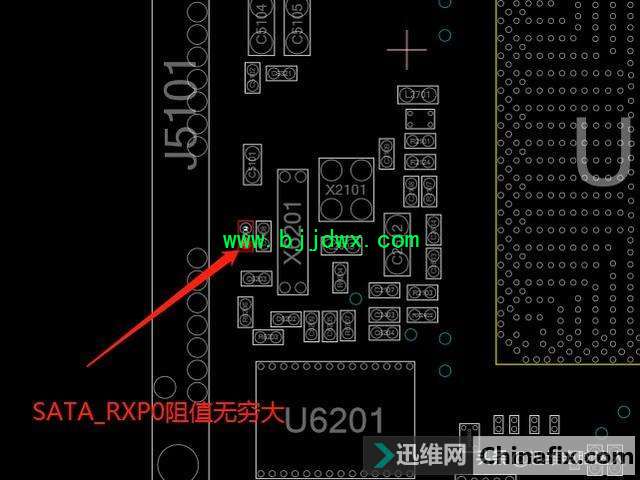 华硕笔记本电脑SATA接口不认硬盘，专业师傅移花积木，飞线秒修复